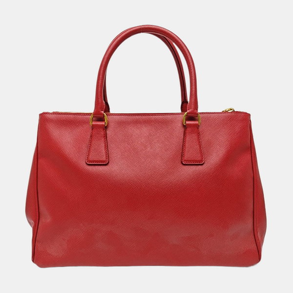 Galleria Large Saffiano Calfskin Red
