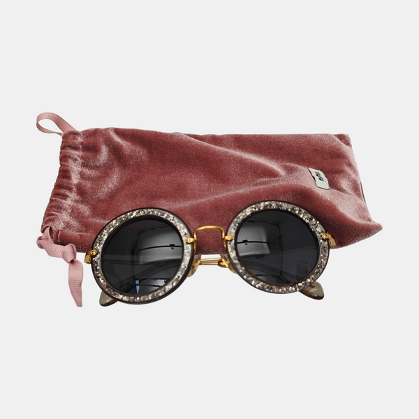 Blue Synthetic Sunglasses