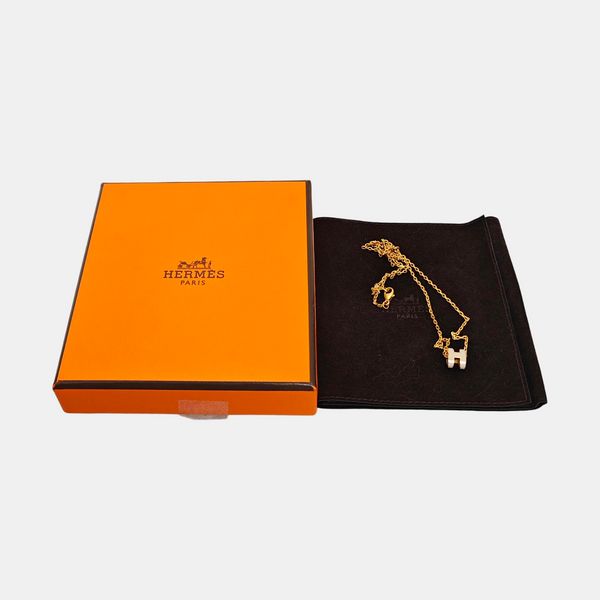 Pop H Metal Gold Necklace