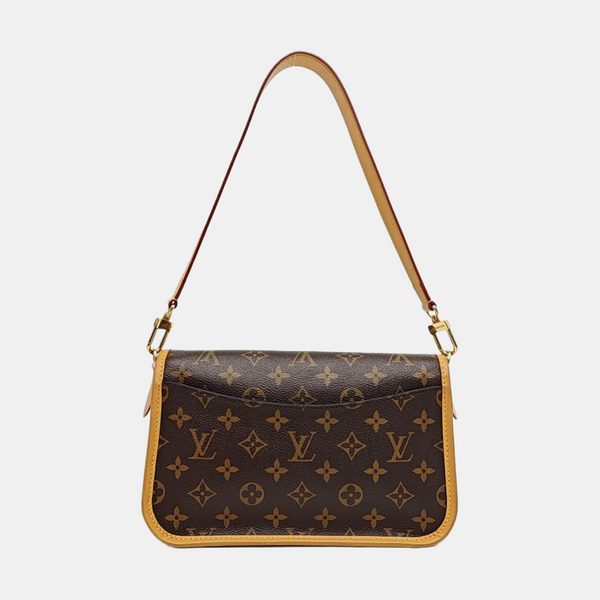 DIANE Monogram Coated Canvas Brown