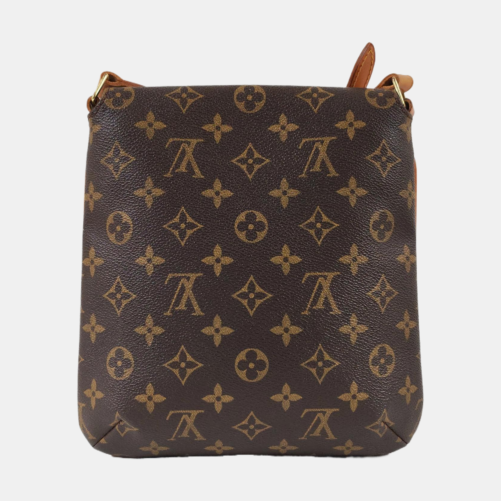 MUSETTE TANGO PM Lona recubierta Monogram marrón