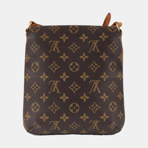 MUSETTE TANGO PM Lona recubierta Monogram marrón