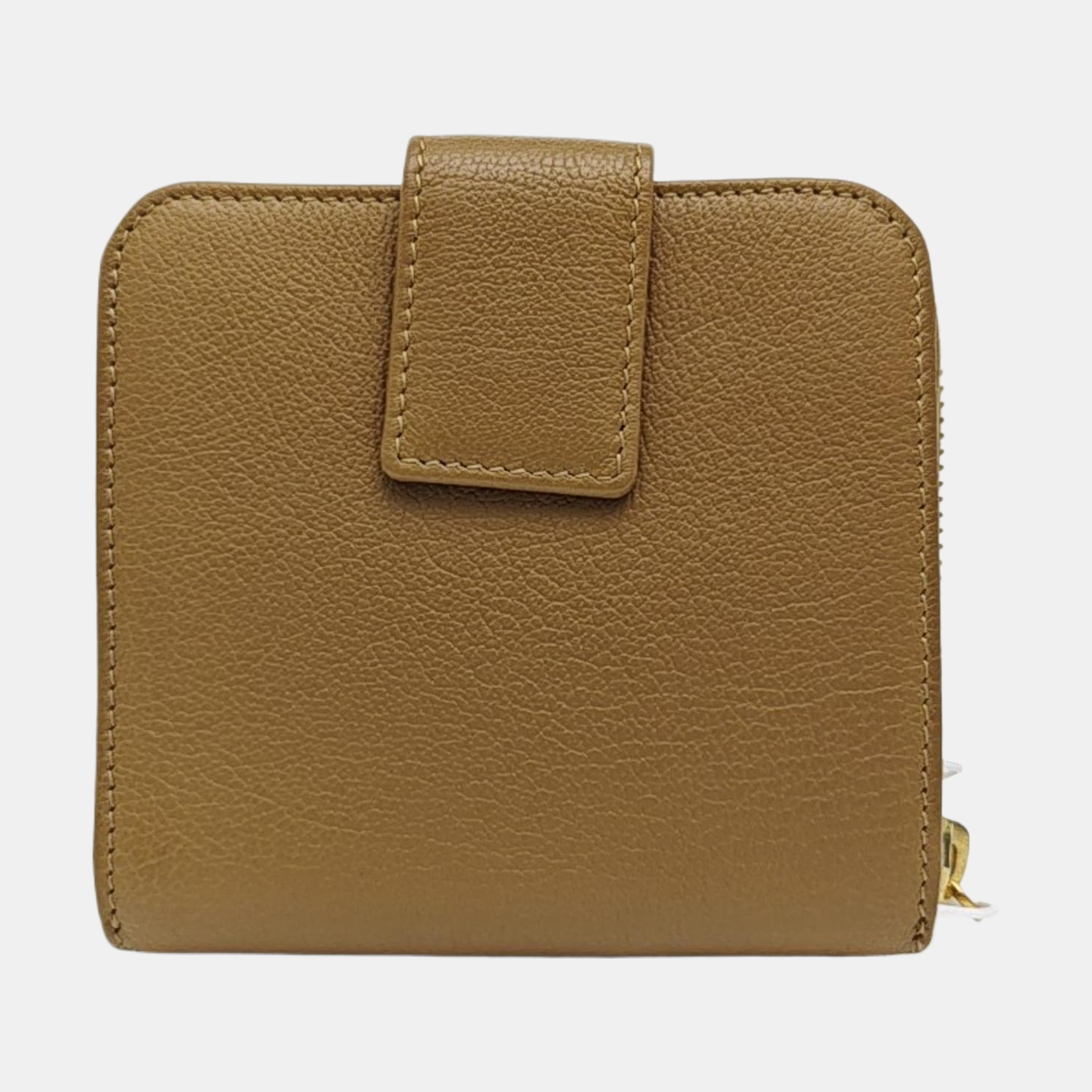 Quilted Calfskin Wallet Brown