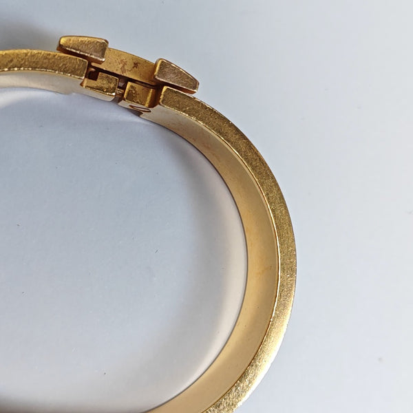 Clic H Metal Gold Bangle
