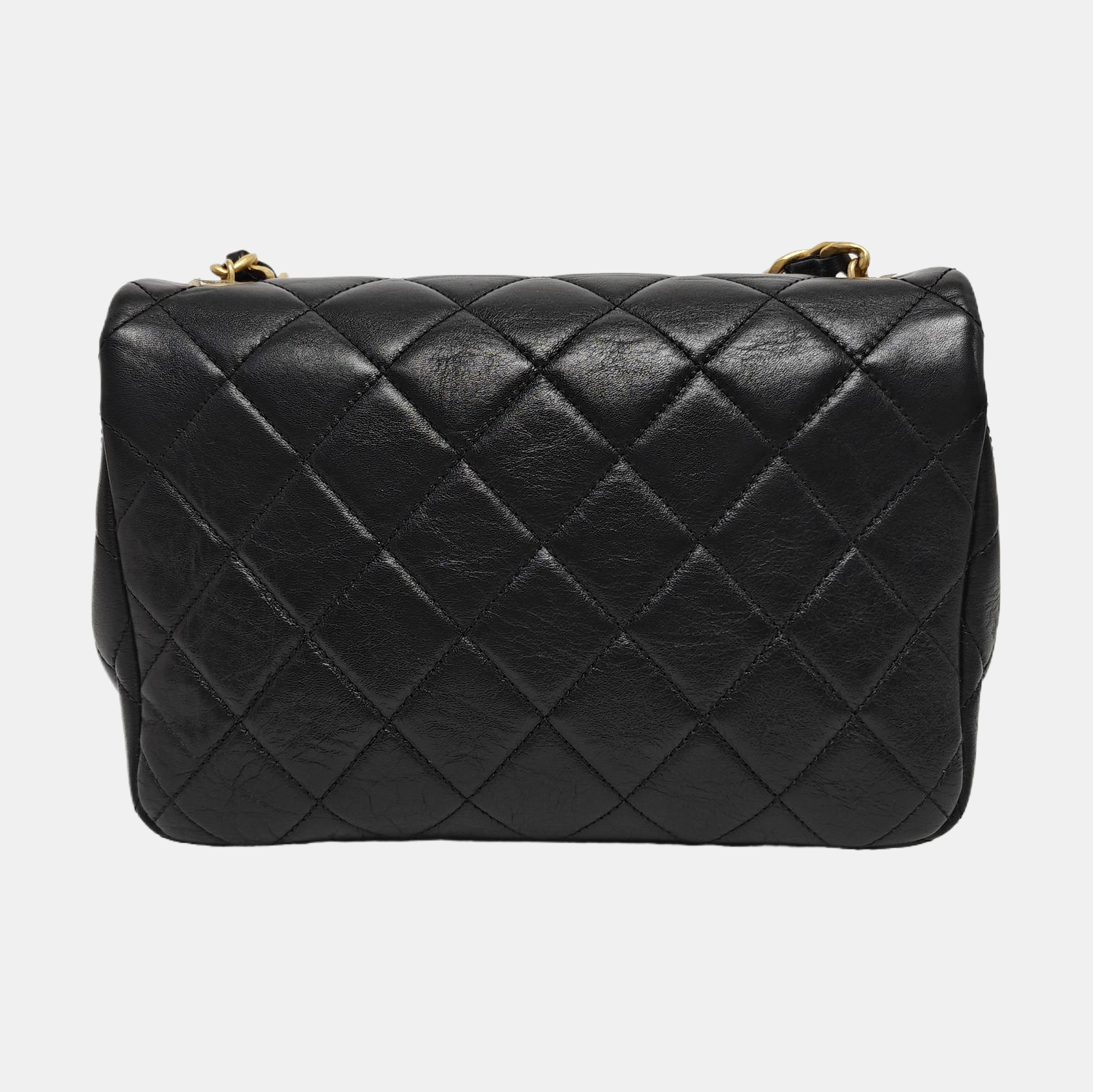 Quilted Calfskin Crossbody Bag Black