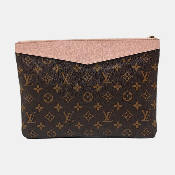 DAILY Monogram Coated Canvas Brown