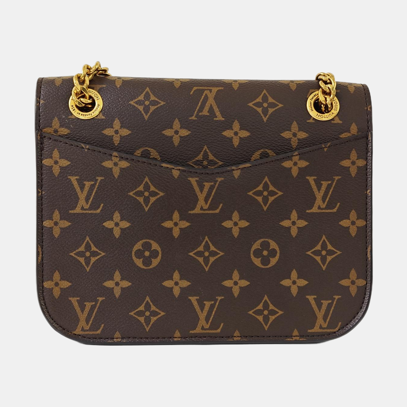 PASSY Monogram Coated Canvas Brown