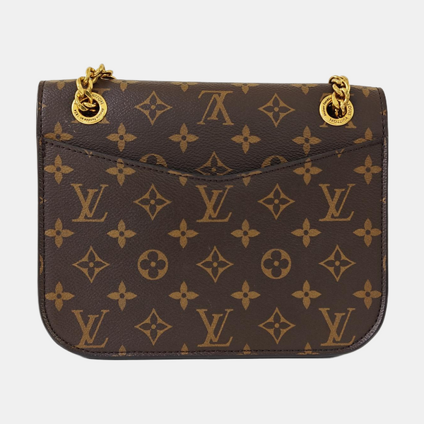 PASSY Monogram Coated Canvas Brown