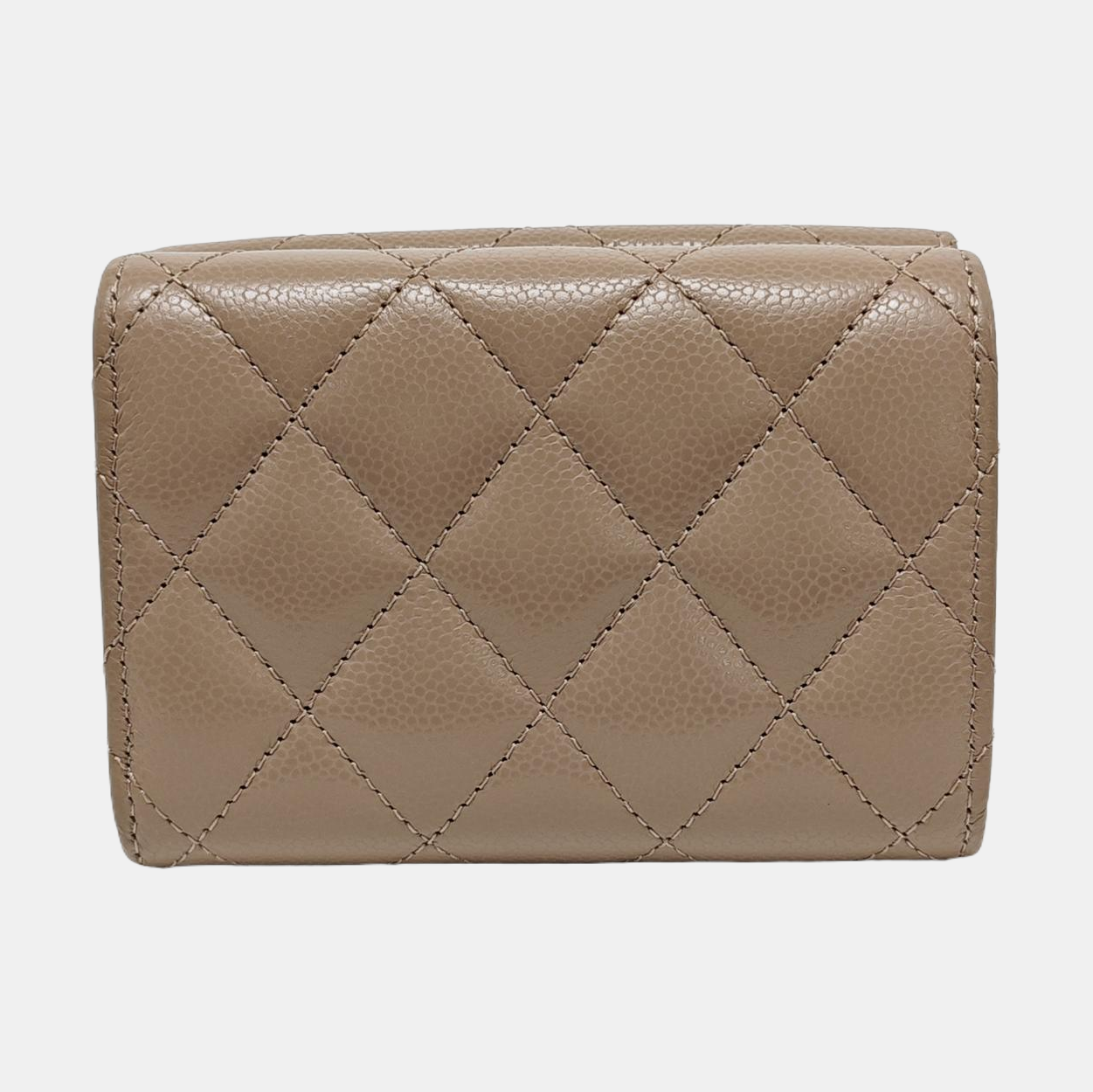 CLASSIC FLAP Quilted Grained Calfskin Pink Wallet