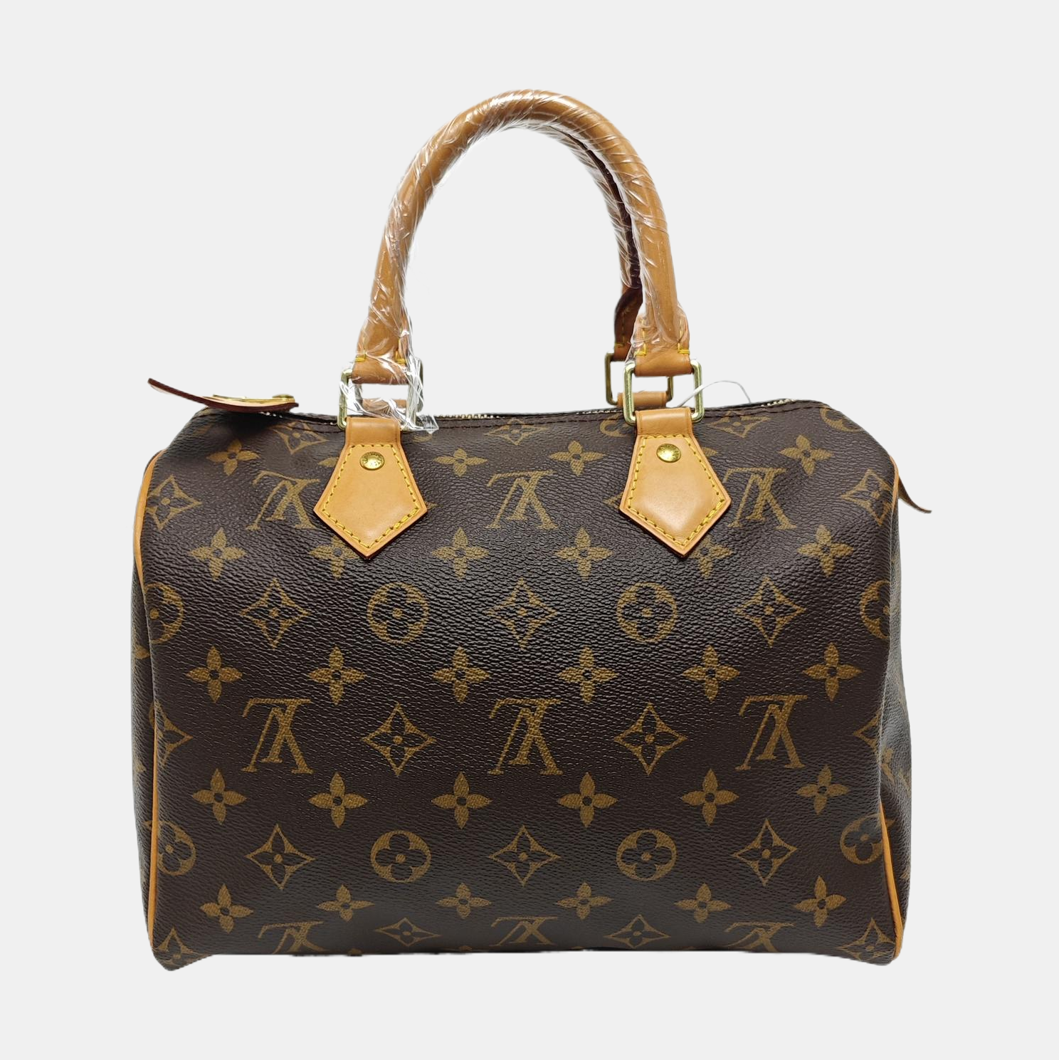 Authenticated pre-owned  SPEEDY 25 Monogram Coated Canvas Brown - Top Handle Bag at Looply