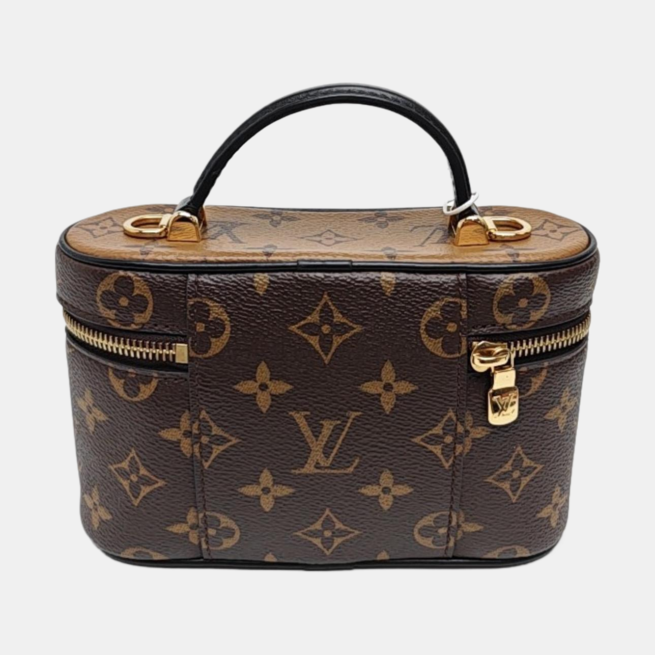 Vanity Chain Pouch Monogram Coated Canvas Brown