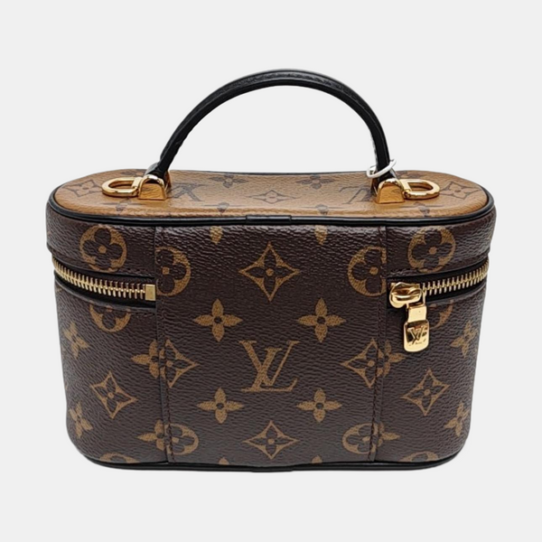 Vanity Chain Pouch Monogram Coated Canvas Brown