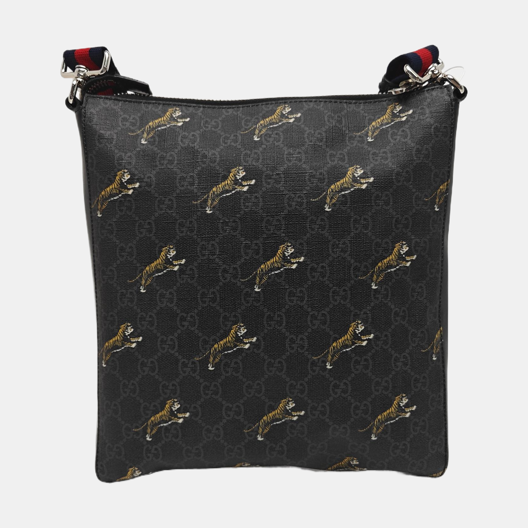 GG Supreme Monogram Coated Canvas Black
