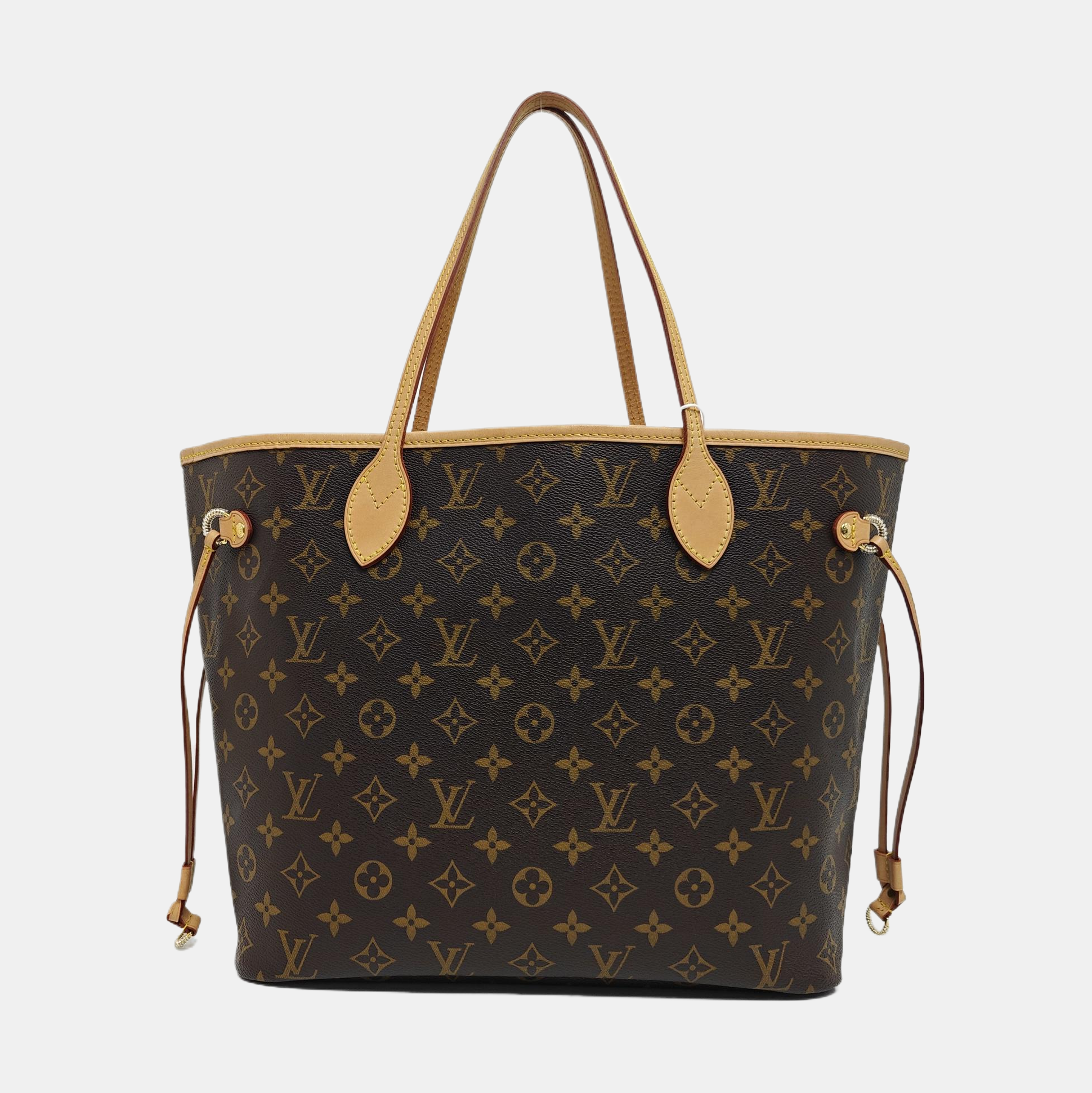 NEVERFULL MM Monogram Coated Canvas Brown