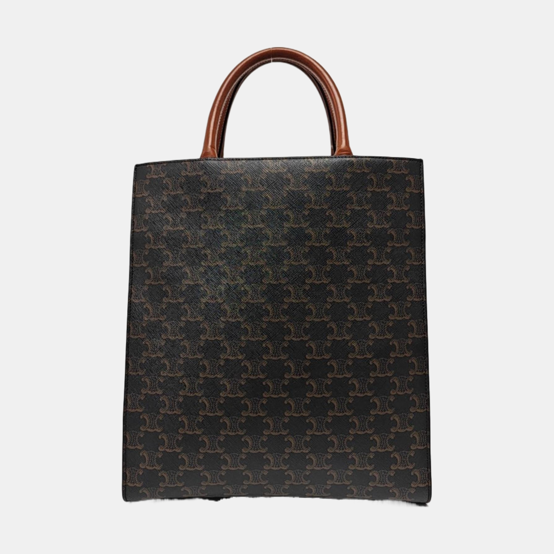 CABAS CELINE Small Coated Canvas Brown