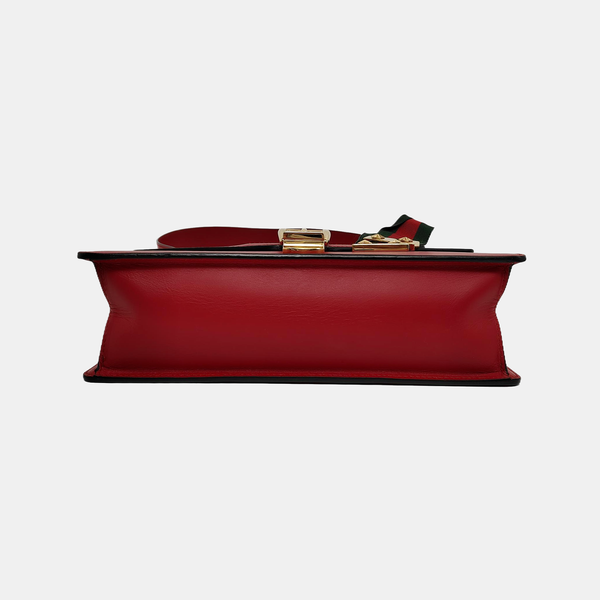 Authenticated pre-owned  Sylvie Small Calfskin Red - Shoulder Bag at Looply