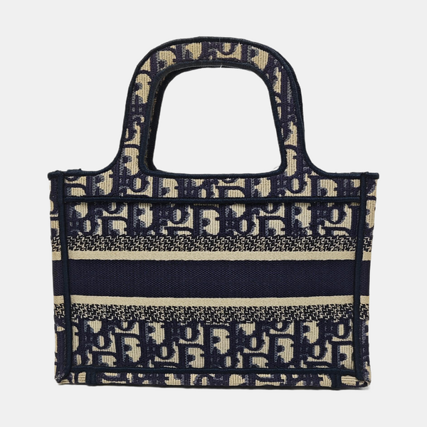 Book Tote Mini Canvas Blue