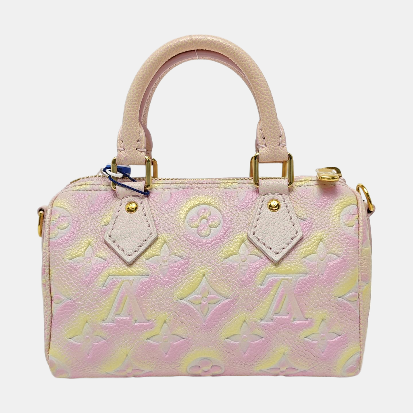 SPEEDY Nano Monogram Calfskin Pink