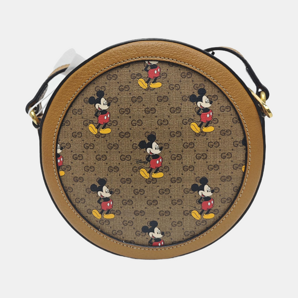 Disney X Gucci Monogram Coated Canvas Brown