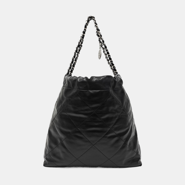 CHANEL 22 Medium Quilted Calfskin Black