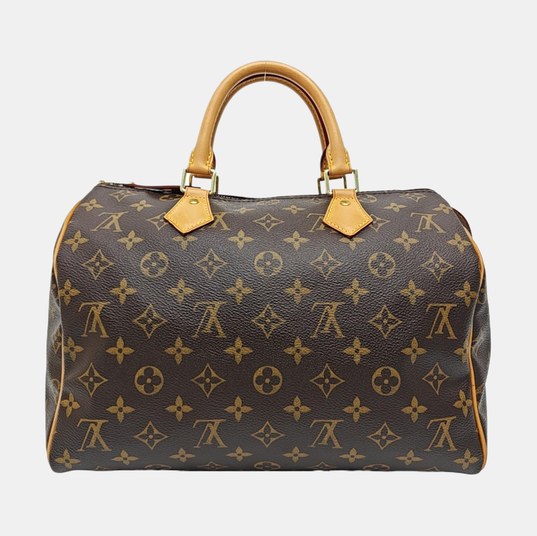 SPEEDY 30 Monogram Coated Canvas Brown