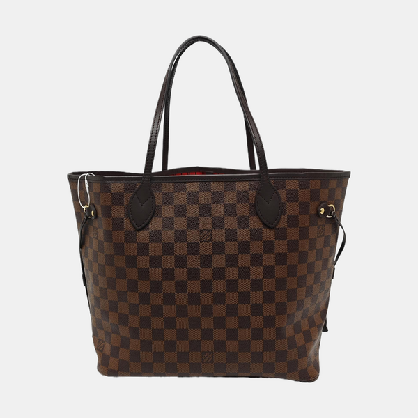 NEVERFULL MM Damier Ebene Coated Canvas Brown