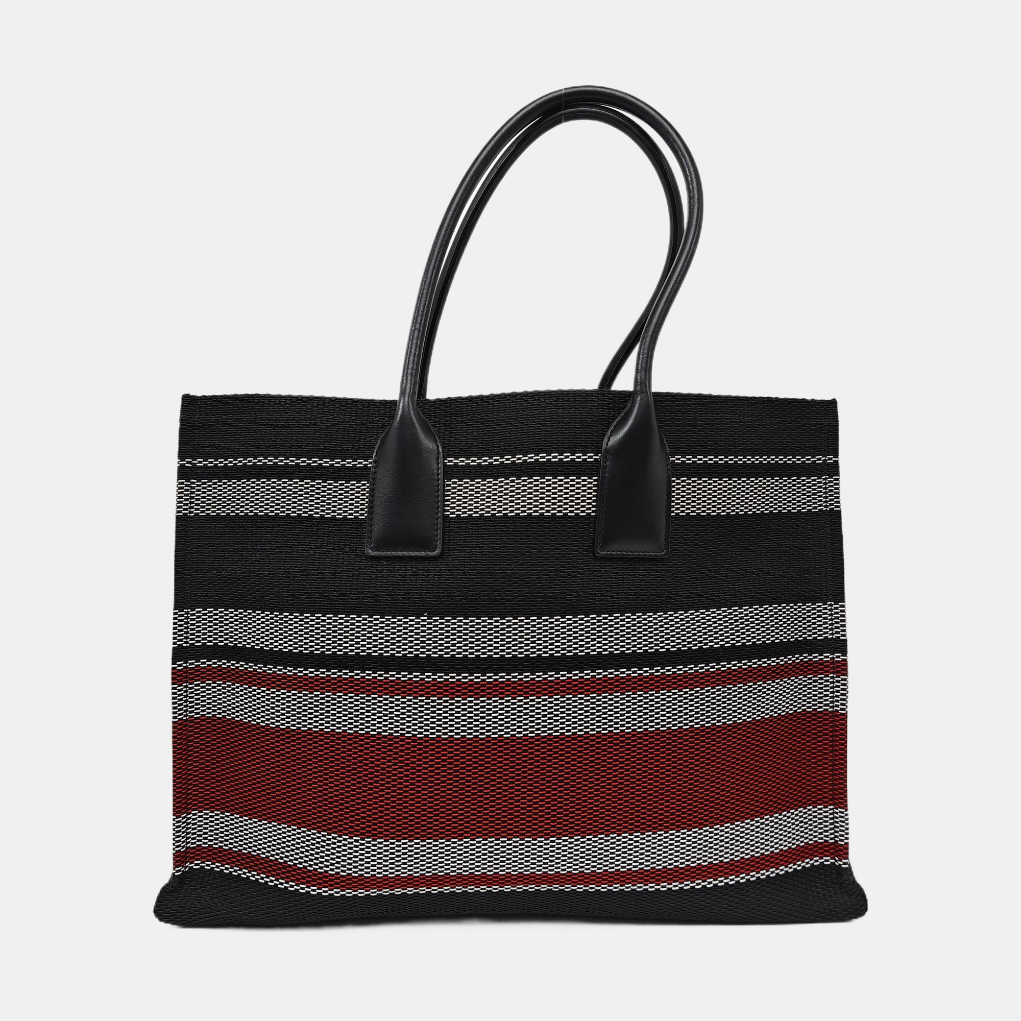 Fabric Top Handle Bag Large Gray