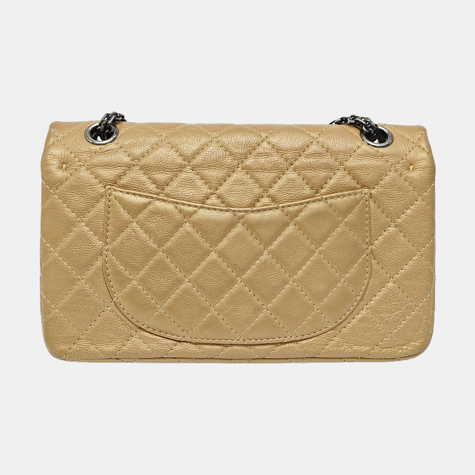2.55 225 (small) Quilted Calfskin Gold