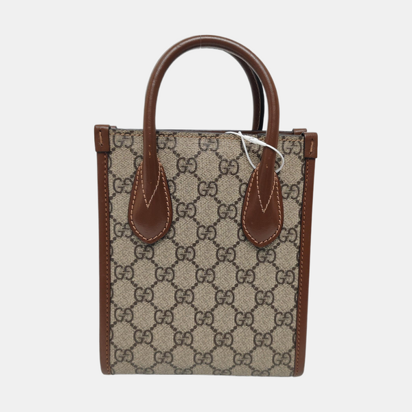 Retro Mini Monogram Coated Canvas Beige