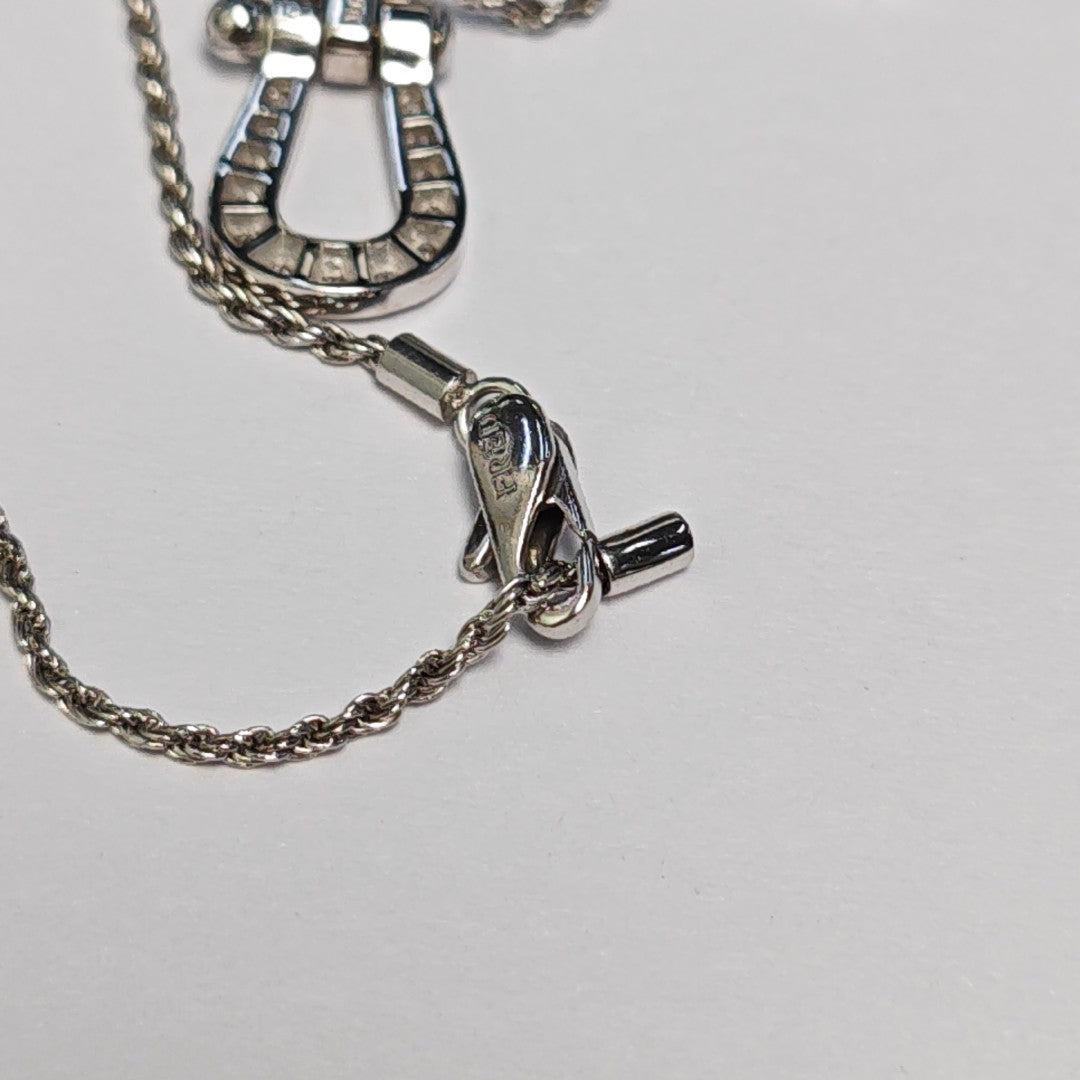 Force 10 18k White Gold Silver Necklace