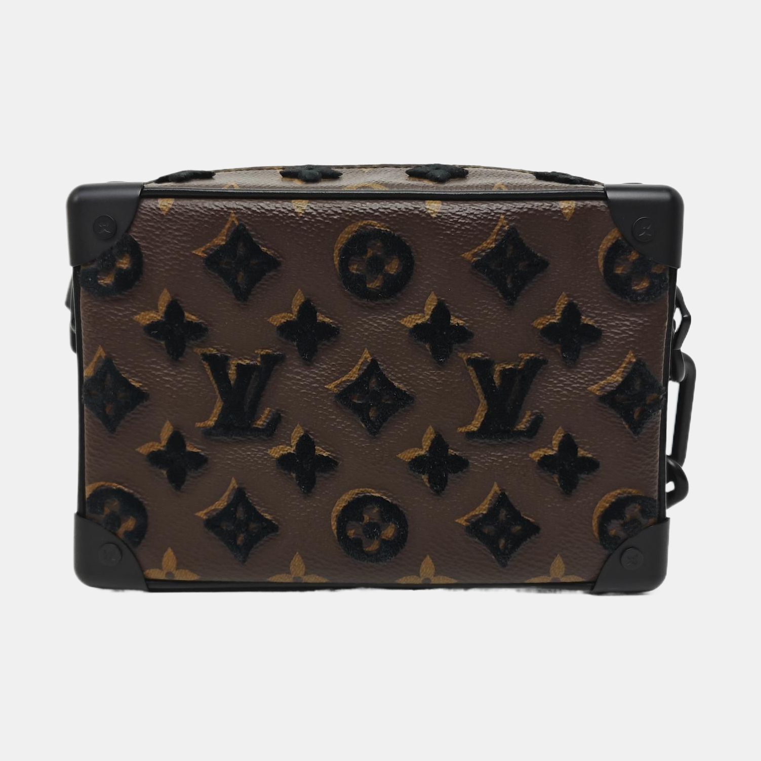 SOFT TRUNK Mini Monogram Coated Canvas Brown