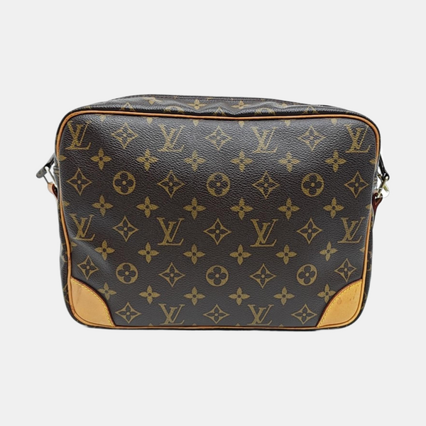 Nile Monogram Coated Canvas Brown