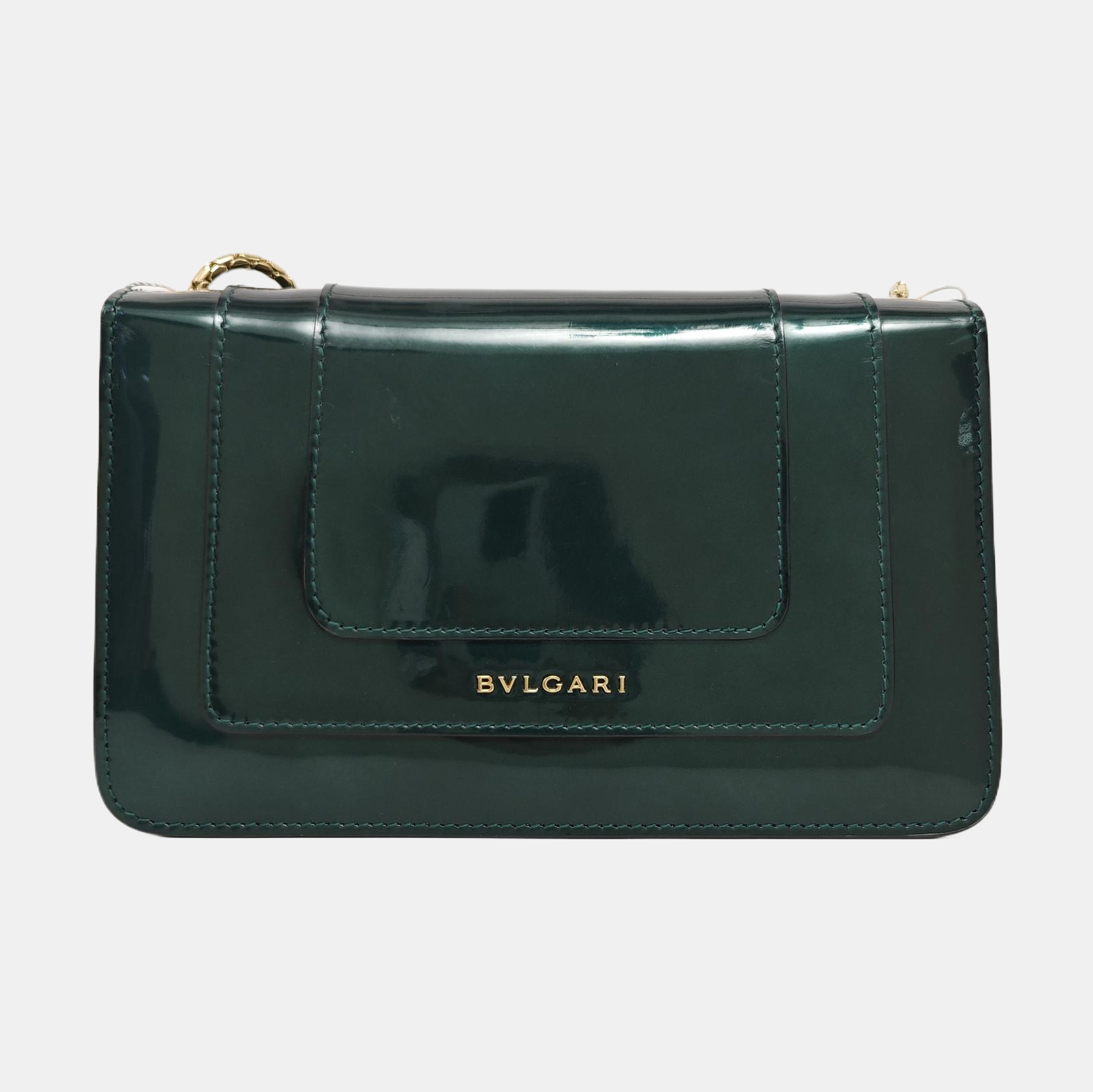 SERPENTI FOREVER Small Patent Leather Green