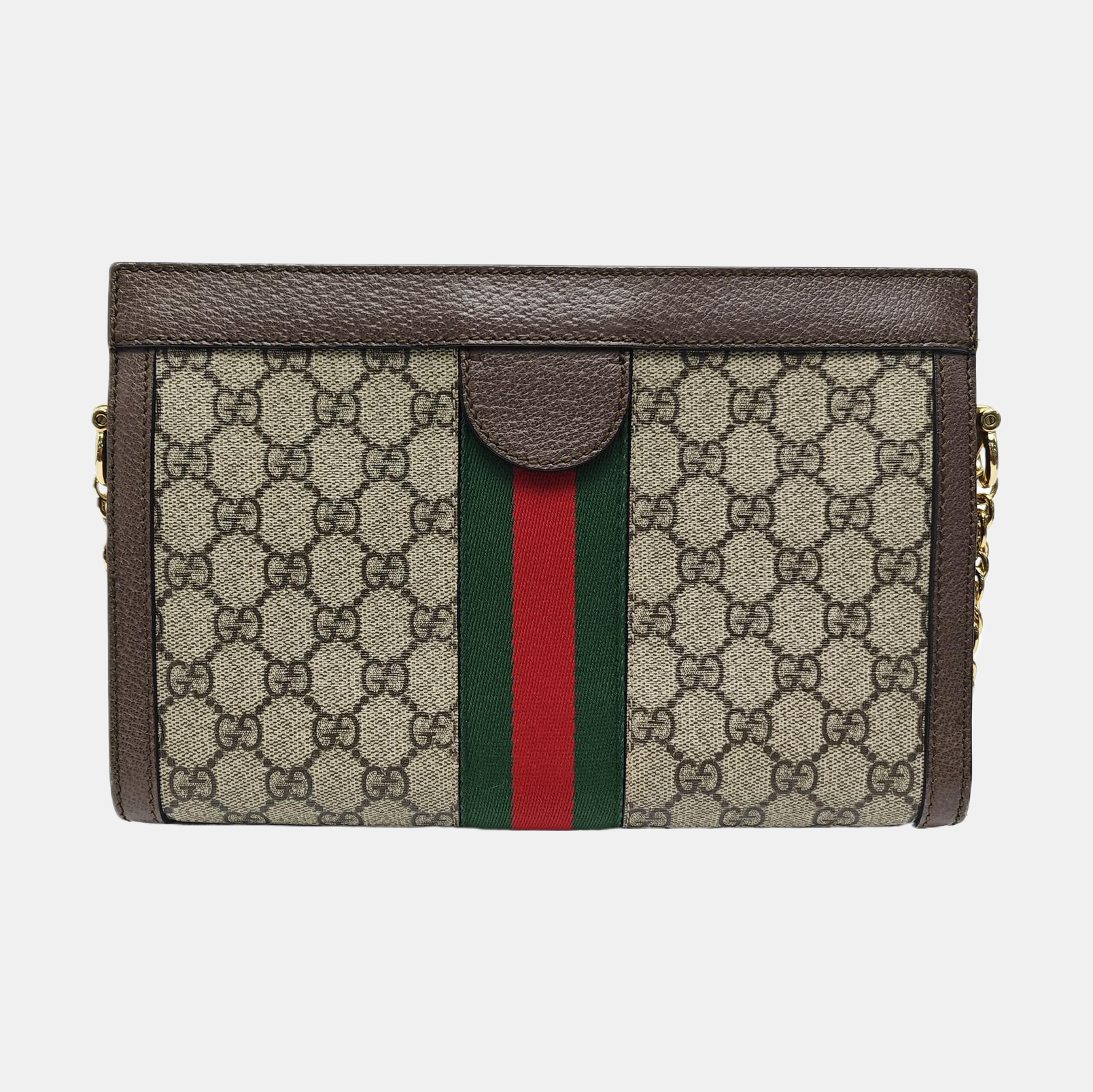 Ophidia Medium Monogram Coated Canvas Beige