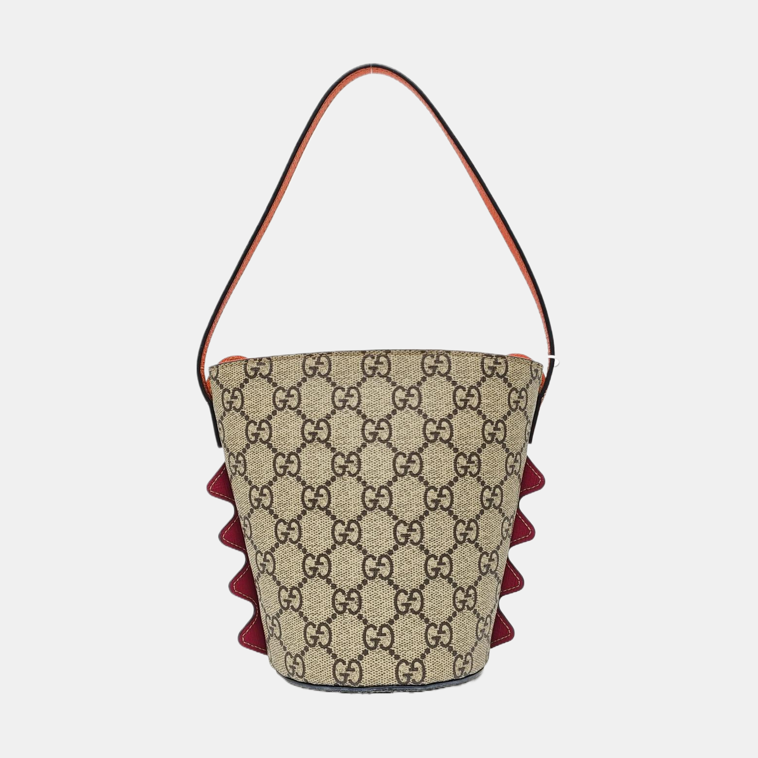 Monogram Coated Canvas Bucket Bag Beige
