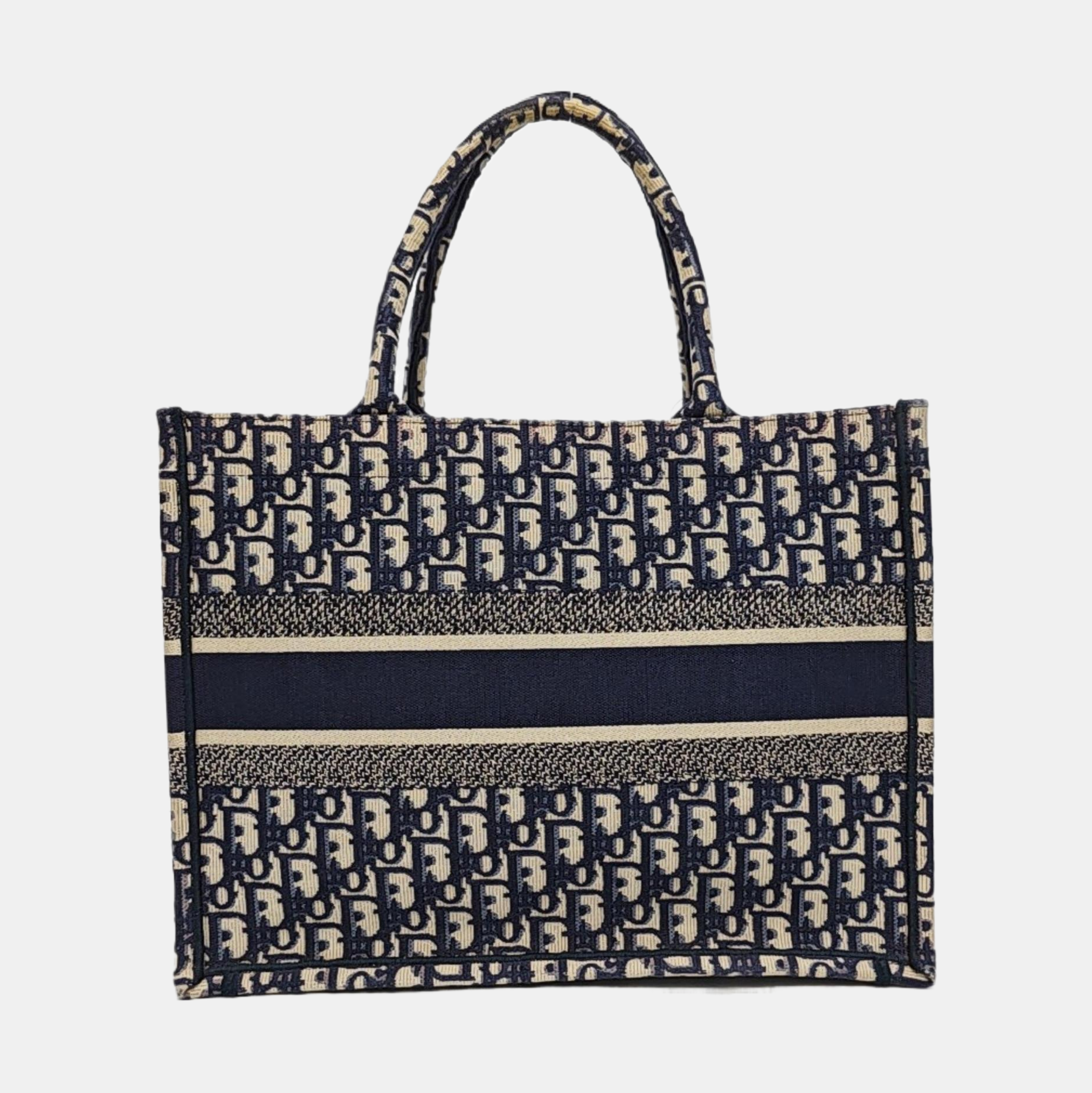 Book Tote Medium Canvas Blue