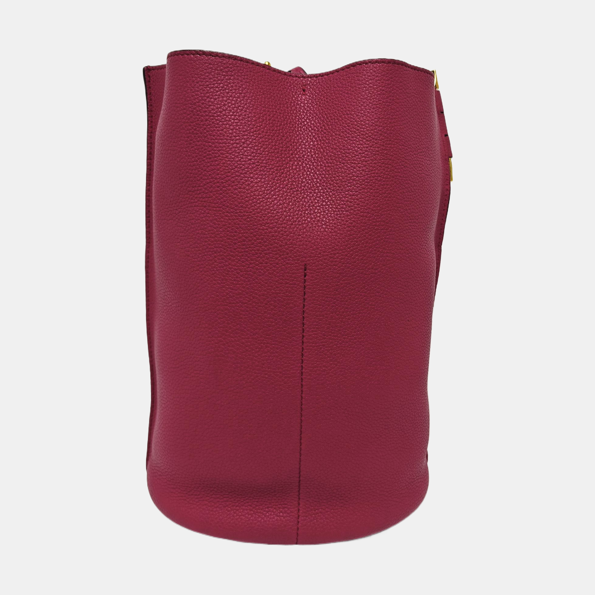 Authenticated pre-owned  Gate Calfskin Red - Bucket Bag at Looply