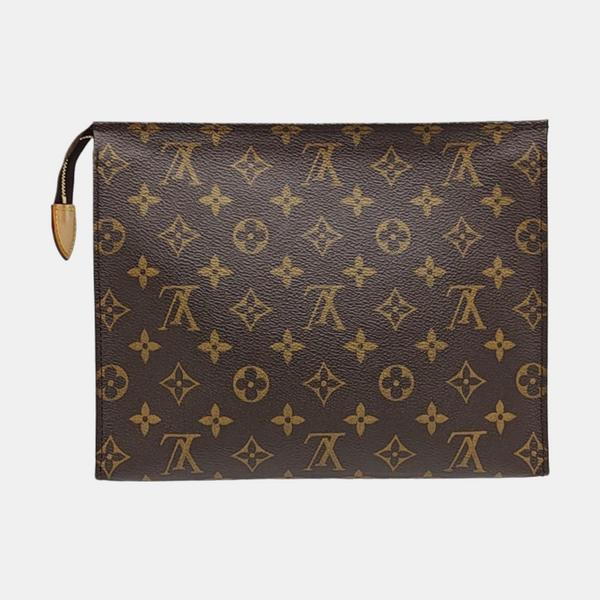 TOILET POCKET 26 Monogram Coated Canvas Brown