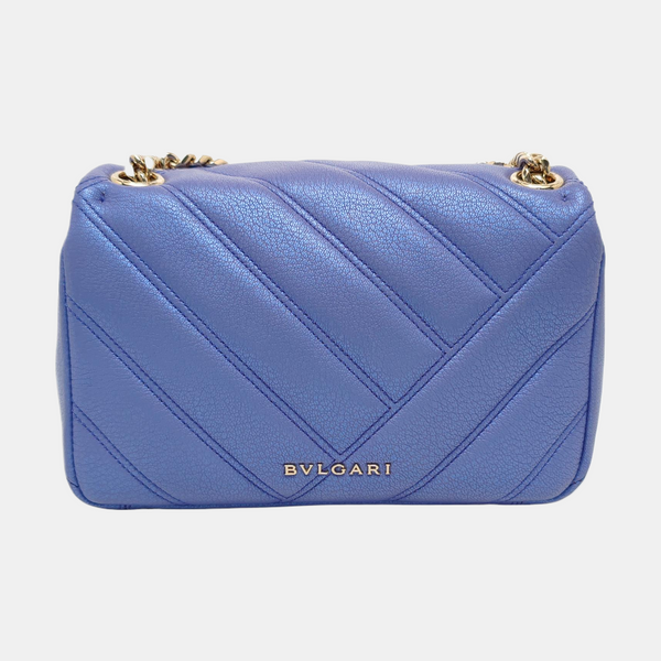 SERPENTI CABOCHON Small Quilted Lambskin Blue