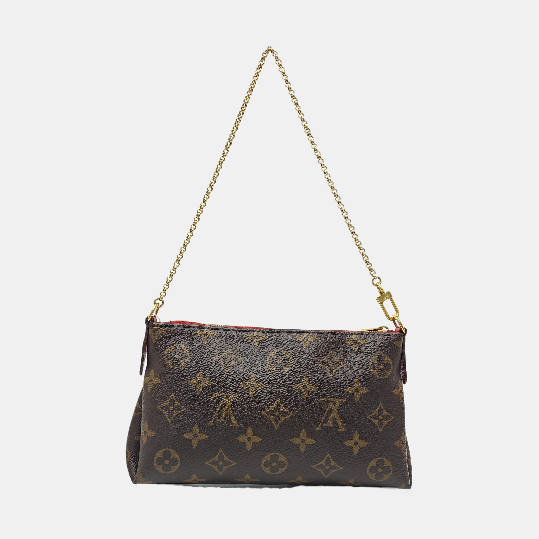 PALLAS BB Monogram Coated Canvas Brown