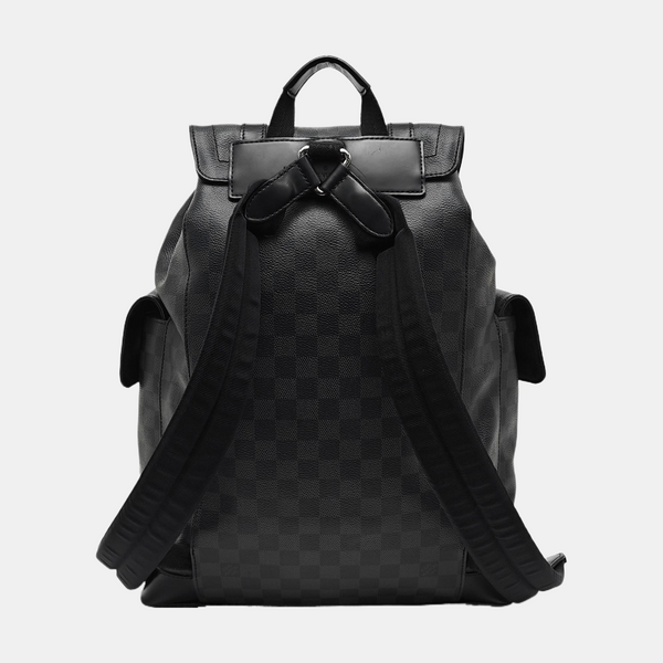 CHRISTOPHER MM Damier Graphite Coated Canvas Gray
