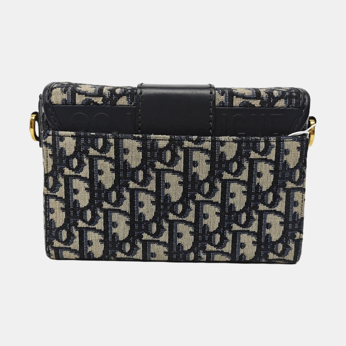 30 Montaigne Mini Oblique Canvas Blue