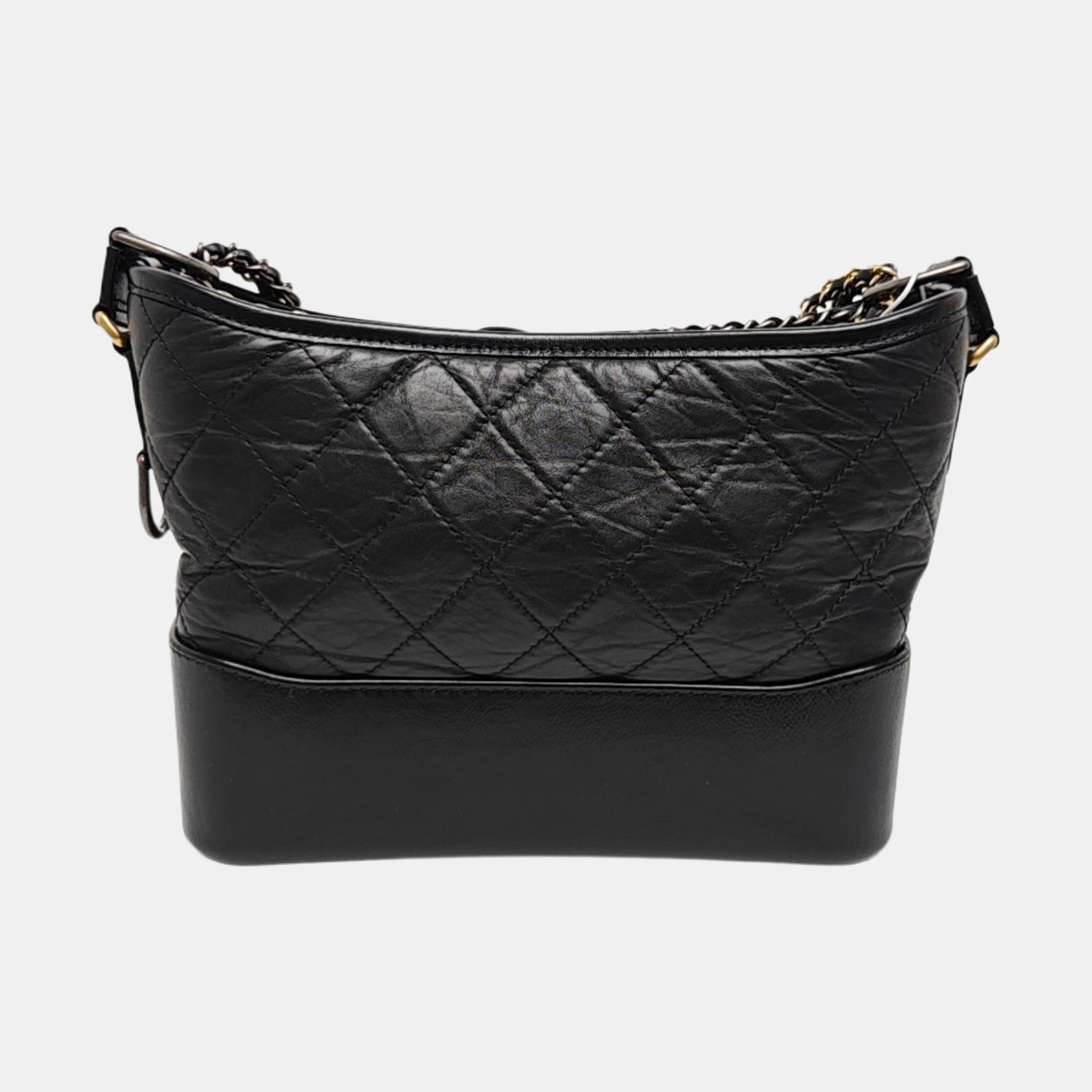 GABRIELLE Medium Quilted Calfskin Black