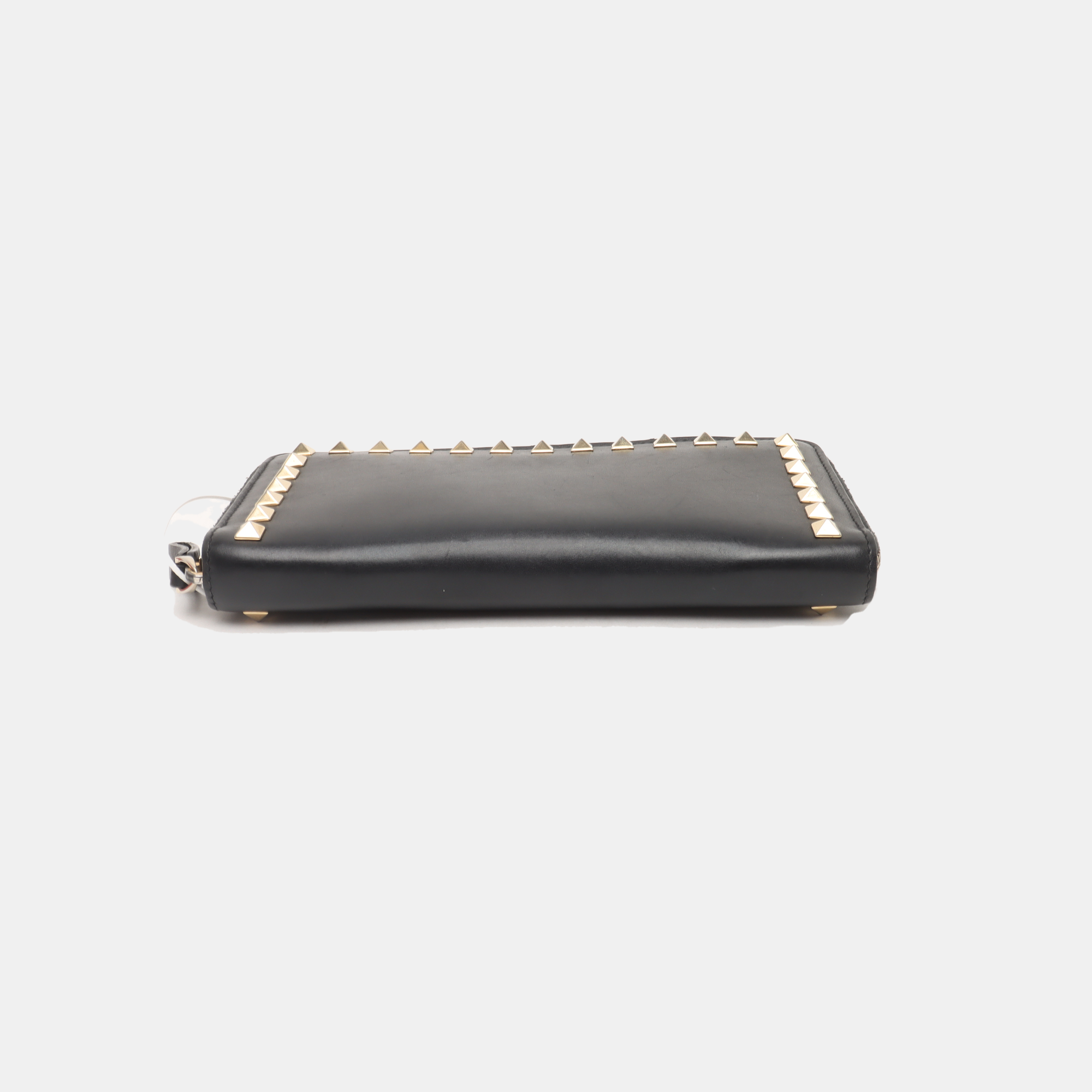 Cartera Rockstud de piel de ternera negra