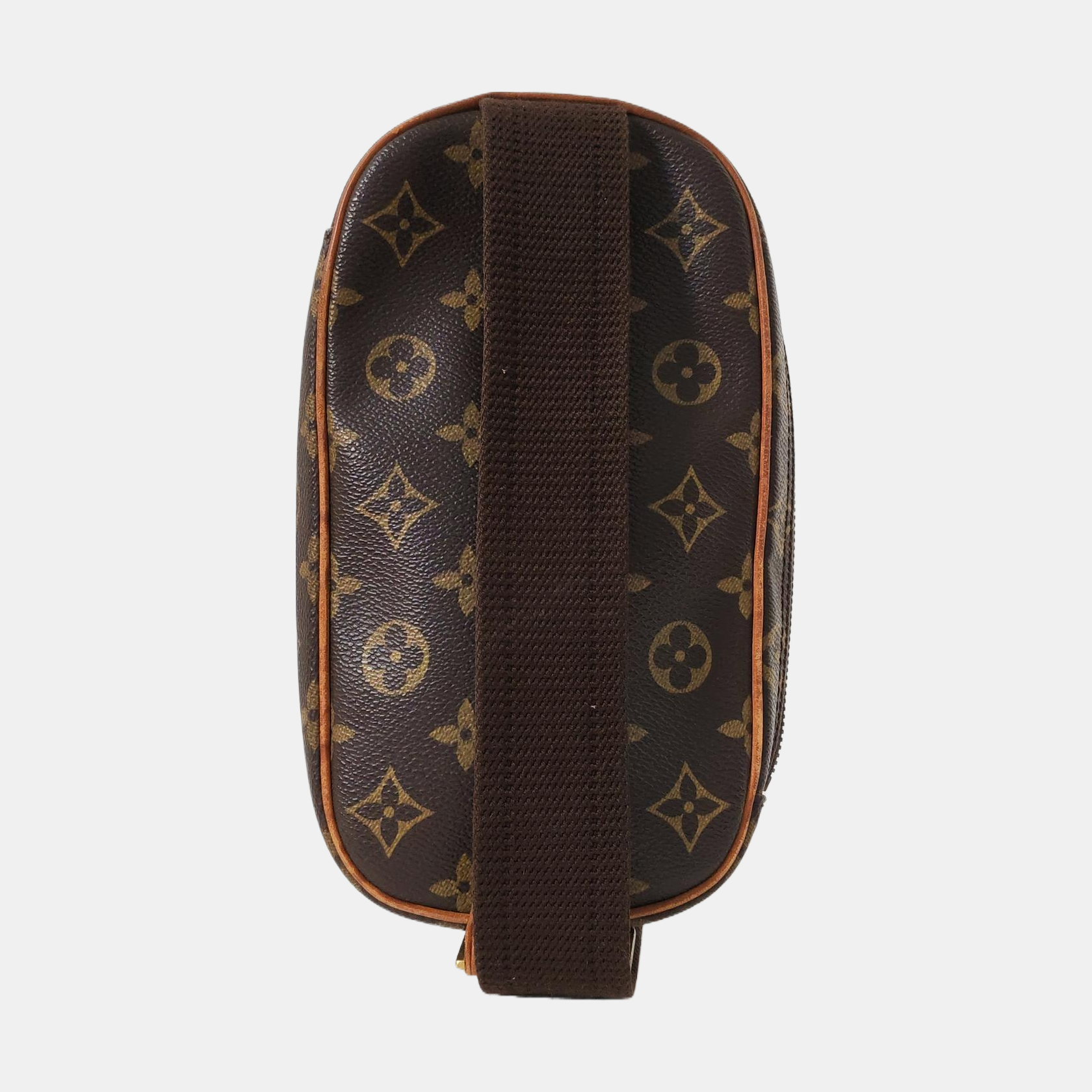 GANGE Monogram Coated Canvas Brown