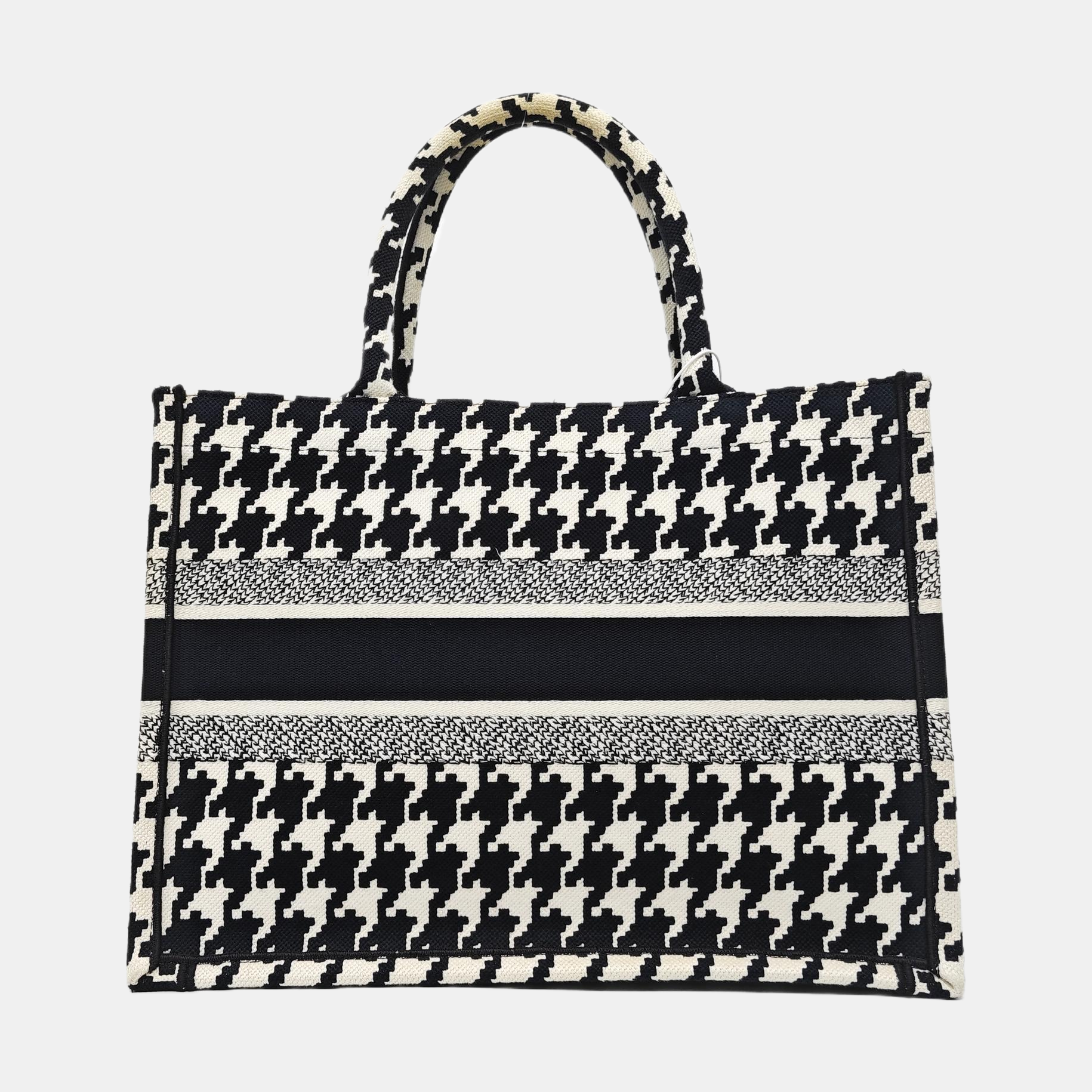 Book Tote Medium Fabric Black