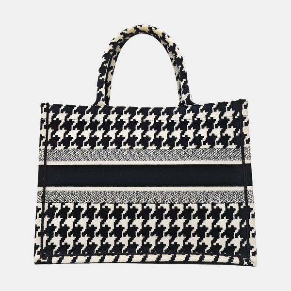 Book Tote Medium Fabric Black