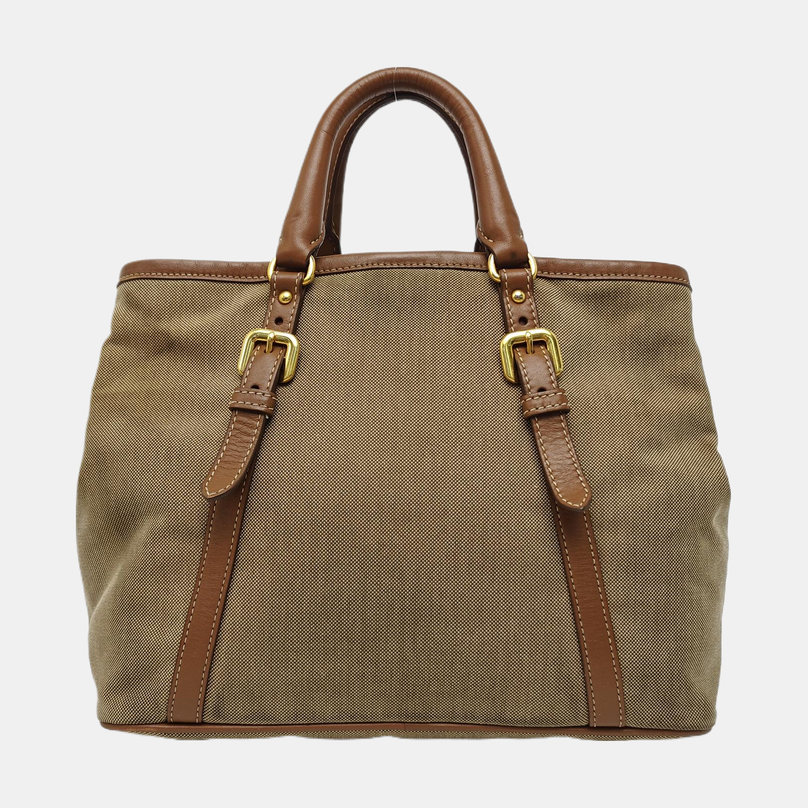 Fabric Tote Bag Brown