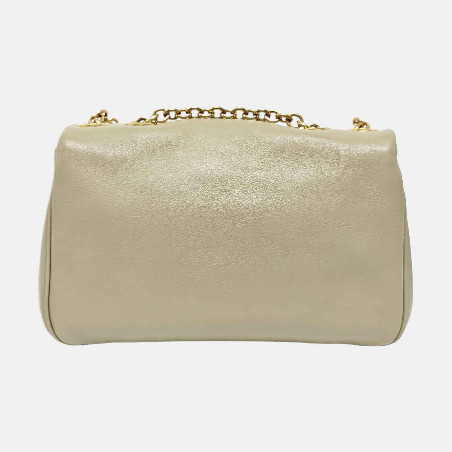 Calfskin Shoulder Bag Beige