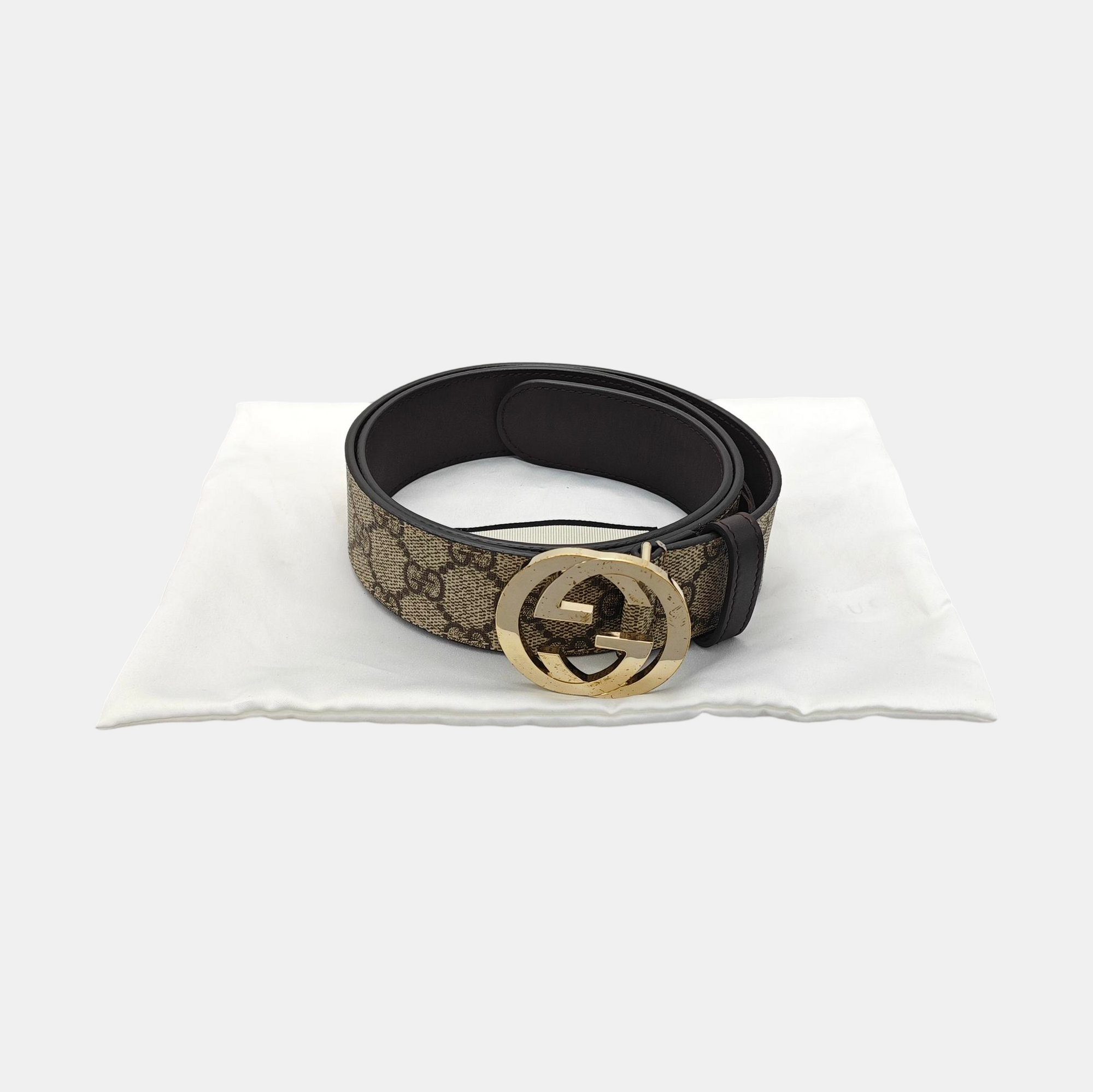 Coated Canvas Belt Beige